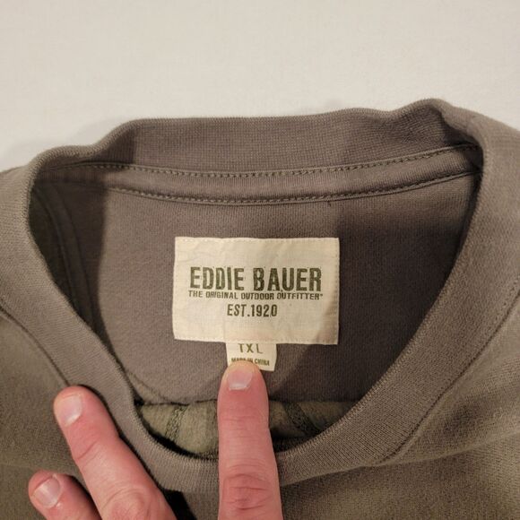 Eddie Bauer TXL Large Logo Sweatshirt Men's - Picture 3 of 5